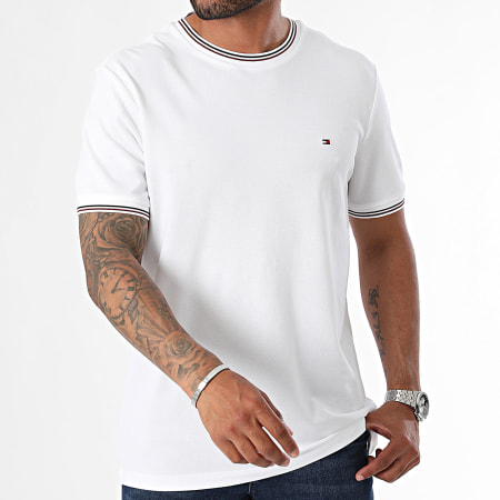 Tommy Hilfiger - Mouline Tipped Tee Shirt 5680 Blanco