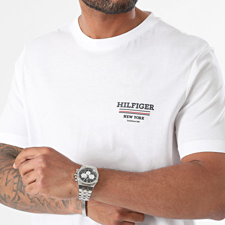Tommy Hilfiger - Maglietta Hilfiger Global Stripe 6208 Bianco