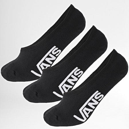 Vans - Lote de 3 pares de calcetines bajos 00F10 Negro