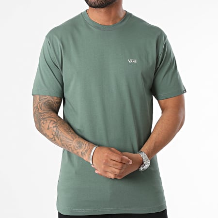 Vans Maglietta con logo sul petto sinistro A3CZE Verde scuro Ryses