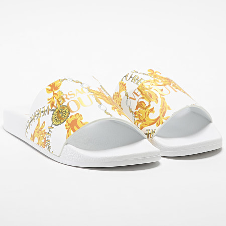 Versace Jeans Couture - Claquettes Fondo Slide 77YA3SQ4-ZS834 Oro bianco Rinascimento