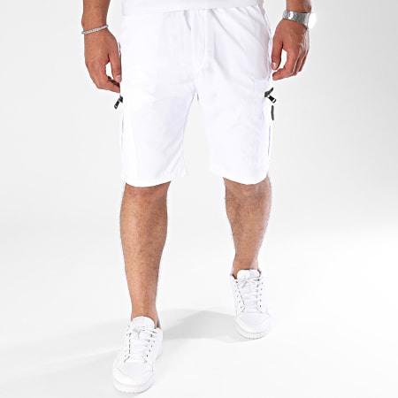 Zelys Paris - Gravity Cargo Shorts Blanco