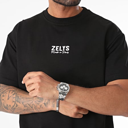 Zelys Paris - Montaigne Oversize Tee Shirt Negro