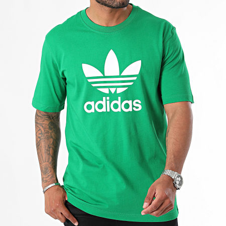 Adidas Originals - Camiseta Trefoil IR8012 Verde