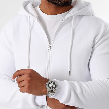 LBO - Sudadera con cremallera 3453 Blanco