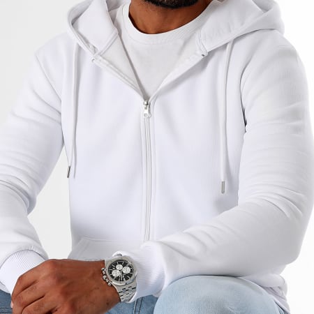 LBO - Sudadera con cremallera 3453 Blanco