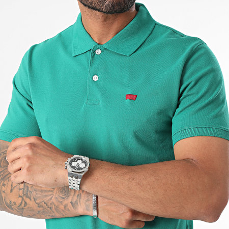 Levi's - Polo Slim a maniche corte A4842 Verde scuro