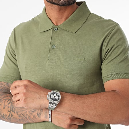 Levi's - Polo Slim Manga Corta A4842 Caqui Verde