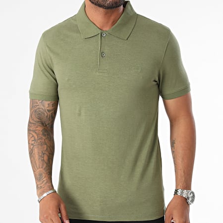 Levi's - Slanke korte mouw Polo A4842 Khaki Groen