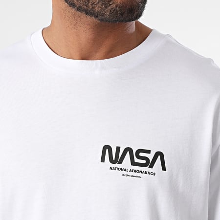 NASA - Oversize Nasa Futuristic Tee Shirt Blanco Negro