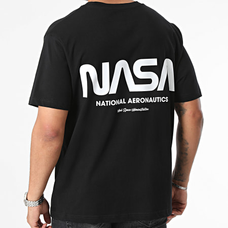 NASA - Maglietta oversize Nasa Futuristic Tee Shirt Nero Bianco