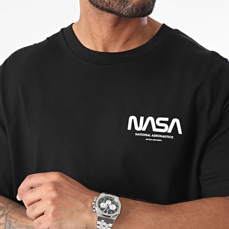 NASA - Maglietta oversize Nasa Futuristic Tee Shirt Nero Bianco