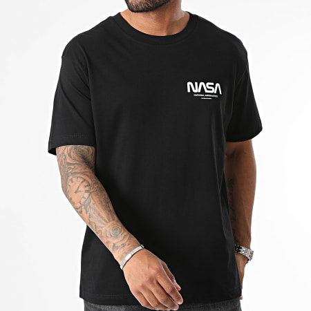 NASA - Oversized Nasa Futuristisch T-shirt Zwart Wit