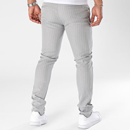 Uniplay - Pantalones chinos a rayas grises