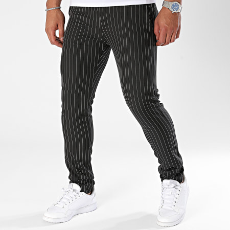 Uniplay - Pantalón chino a rayas negro