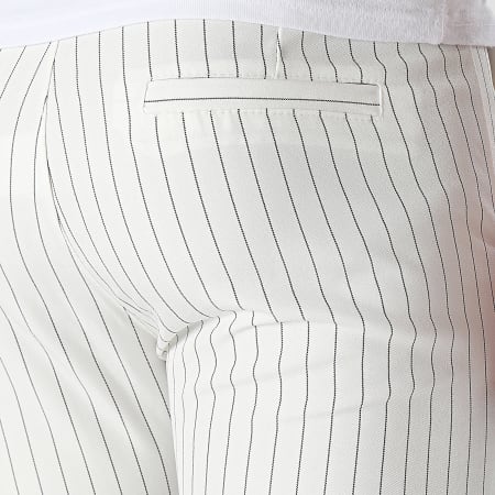 Uniplay - Pantalon Chino A Rayures Blanc