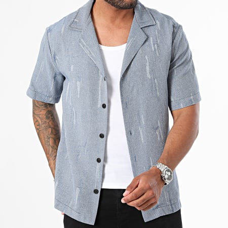 Uniplay - Camicia a maniche corte YC104 Blu Denim