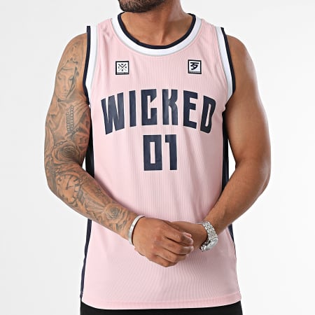 maillot de basket rose
