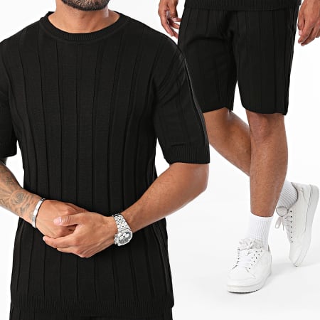 Ikao - Ensemble Tee Shirt Et Short Jogging Noir