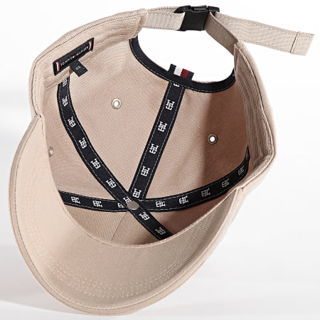 Tommy Hilfiger - Cappello a 6 pannelli in cotone 2541 Beige