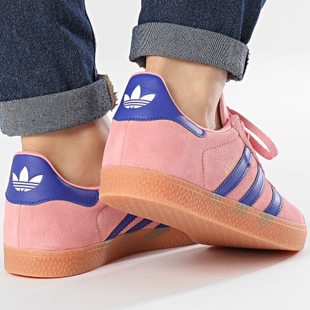 Adidas Originals - Baskets Femme Gazelle J IG9153 Semi Pink Lucid Blue