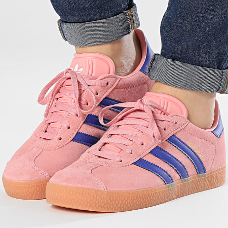 Adidas Originals - Sneakers Gazelle J Donna IG9153 Semi Pink Lucid Blue