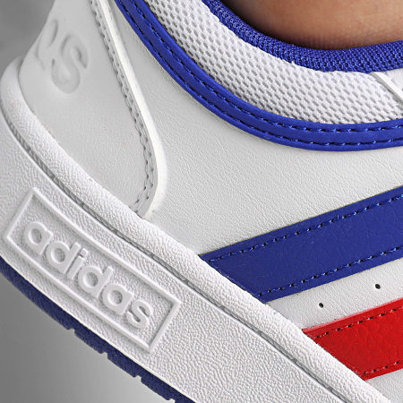 Adidas Sportswear - Hoops 3.0 Sneakers IH0335 Calzature Bianco Blu Lucido Meglio Scarlatto