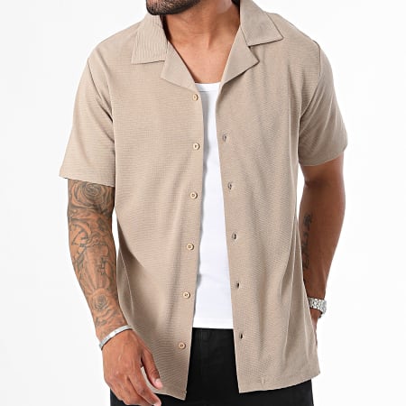 Classic Series - Chemise Manches Courtes Beige