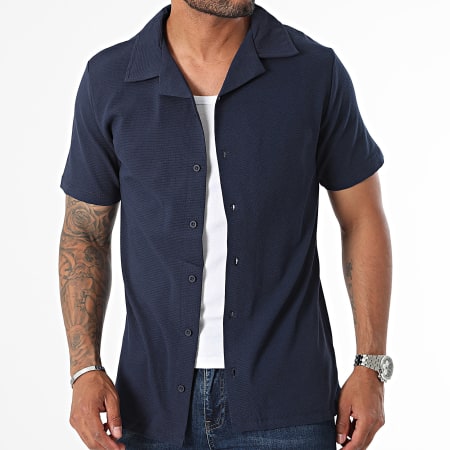 Classic Series - Camisa azul marino de manga corta