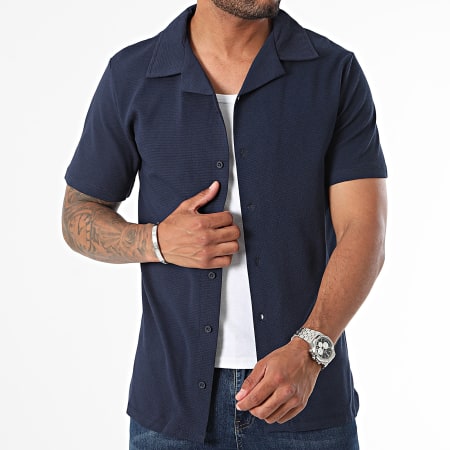 Classic Series - Camicia a maniche corte blu navy