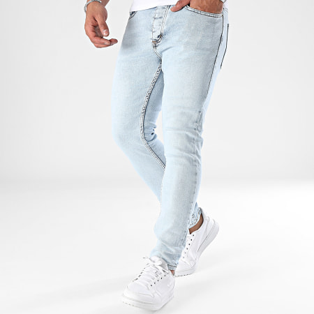 Classic Series - Jeans skinny con lavaggio blu