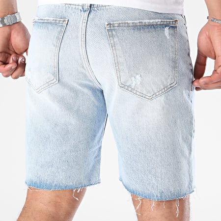 Classic Series - Pantalón corto vaquero lavado azul