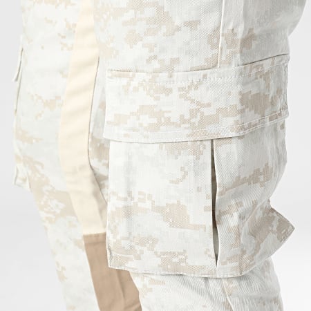 Ikao - 530 Jeans Cargo Bianco Beige Grigio chiaro