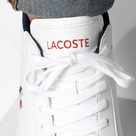 Lacoste - Scarpe da ginnastica Powercourt Tri22 Bianco Navy Rosso