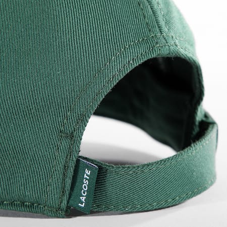 Lacoste - Cappello con logo laterale ricamato in coccodrillo verde