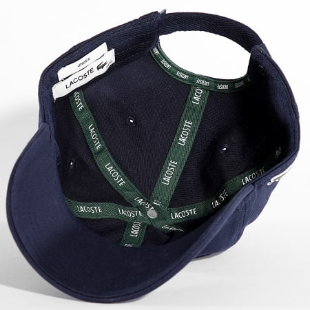 Lacoste - Cappello con logo laterale ricamato in coccodrillo blu navy