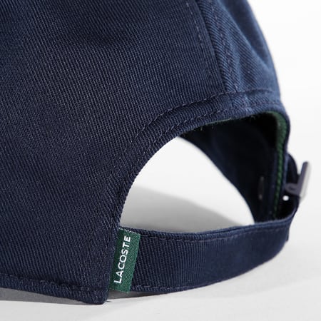 Lacoste - Casquette Center Logo Brodé Crocodile Bleu Marine