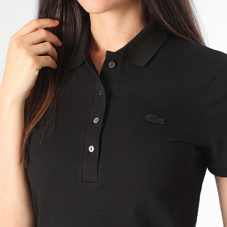 Robe polo lacoste noire on sale