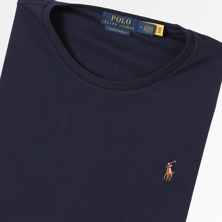 Polo Ralph Lauren - Tee Shirt Custom Slim Classics Bleu Marine