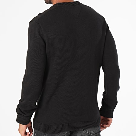 Tommy Jeans - Slim Linear Logo Sweater 8595 Negro