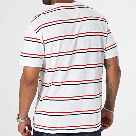 Tommy Jeans - Reg Classic Stripe Tee Shirt 9210 Bianco