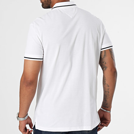 Tommy Jeans - Tipping Polo Manga Corta 9504 Blanco