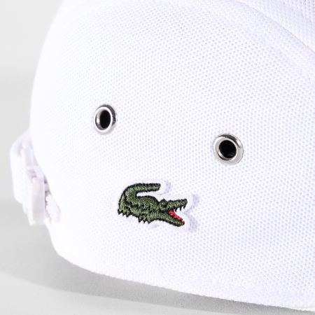 Casquette plate lacoste blanc best sale