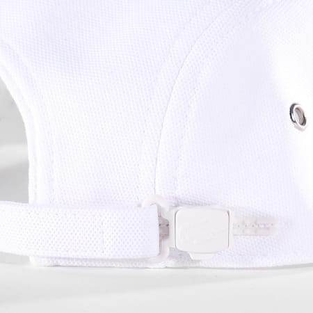 Lacoste - Casquette Girolle Logo Côté Brodé Crocodile Blanc