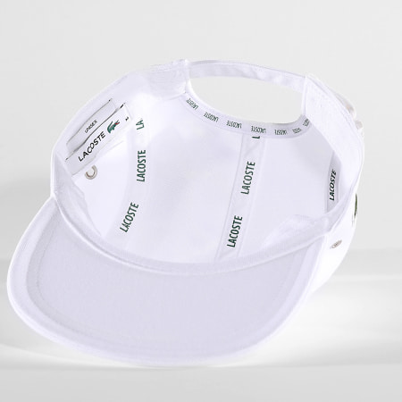 Casquette Girolle Logo Cote Brode Crocodile Blanc