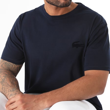 Lacoste - Tee Shirt Logo Crocodile Bleu Marine