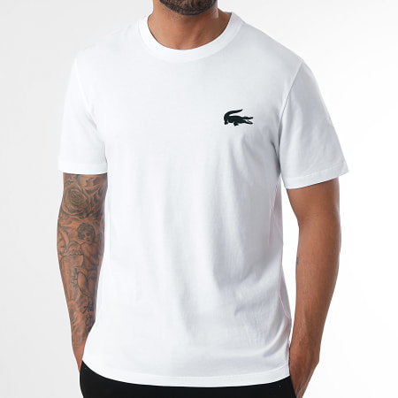 Lacoste - Camiseta Logo Cocodrilo Blanca