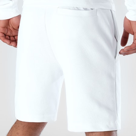 Lacoste - Short Jogging Logo Brodé Crocodile Blanc