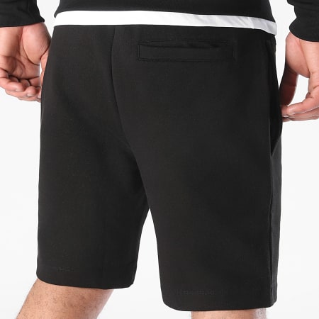 Lacoste - Pantaloncini da jogging con logo ricamato in coccodrillo Nero