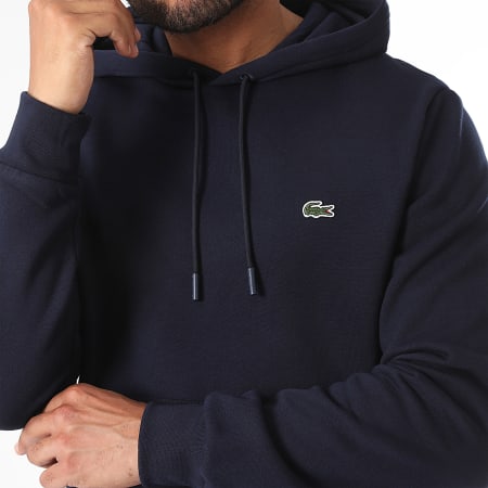 Lacoste - Classic Fit Cocodrilo Logo Bordado Sudadera Azul Marino